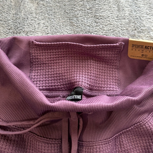 PINK SOFT SEAMLESS HIGH WAIST FULL LENGTH JOGGER - Picture 9 of 12